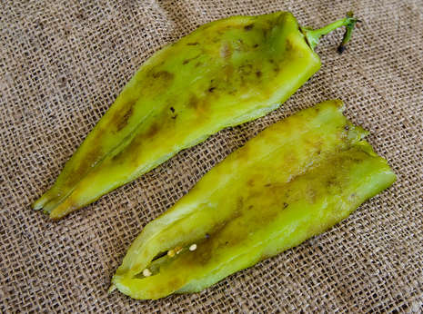 roasting hatch chile peppers